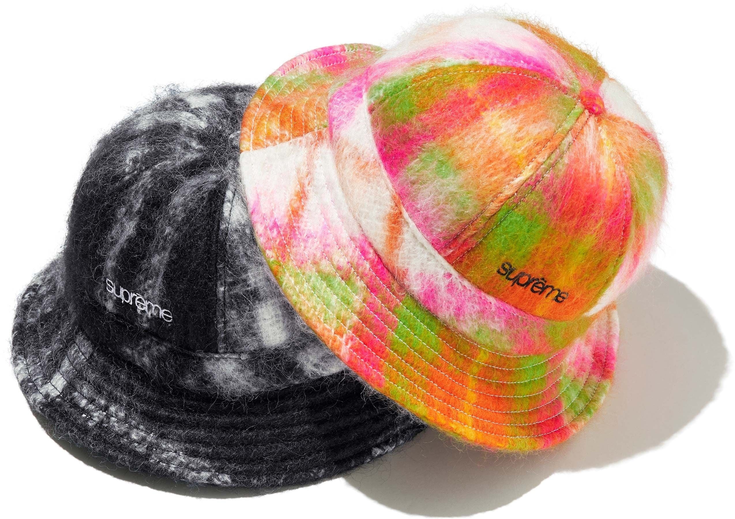Mohair Plaid Bell Hat